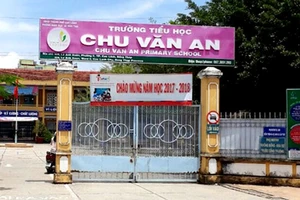 Trường Tiểu học Chu Văn An, TP Cao Lãnh, Đồng Tháp. Ảnh: TRÍ VĂN