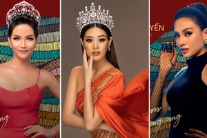 Võ Hoàng Yến, H’Hen Niê giúp Khánh Vân chọn trang phục dân tộc thi Miss Universe