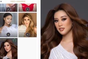 Hoa hậu Khánh Vân xuất hiện trên trang chủ Miss Universe