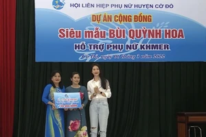 Hoa hậu Bùi Quỳnh Hoa tích cực hỗ trợ phụ nữ vùng sâu với dự án “W PROJECT”