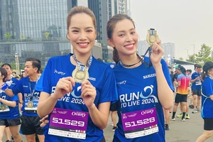 Hoa hậu Hoàng Phương, Tiểu Vy đầy năng lượng trên cung đường Giải chạy Run To Live 2024