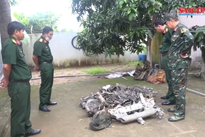 Phát hiện xác máy bay thời chiến tranh nằm trong ao nuôi tôm ở Trà Vinh