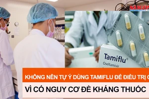 Không nên tự ý dùng Tamiflu để điều trị cúm vì có nguy cơ đề kháng thuốc