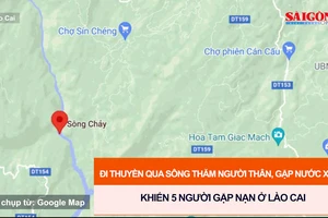 Đi thuyền qua sông thăm người thân, gặp nước xoáy khiến 5 người gặp nạn ở Lào Cai