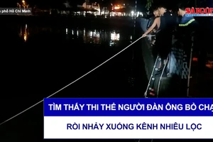 Tìm thấy thi thể người đàn ông bỏ chạy, rồi nhảy xuống kênh Nhiêu Lộc 