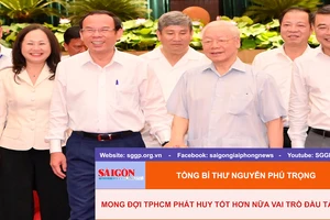 Tổng Bí thư Nguyễn Phú Trọng mong đợi TPHCM phát huy tốt hơn nữa vai trò đầu tàu 