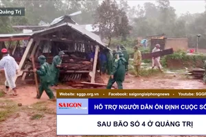 Hỗ trợ người dân ổn định cuộc sống sau bão số 4 ở Quảng Trị
