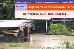 Ngập lụt ở Phú Yên khiến dân cư bị cô lập, thủy điện xin tăng lưu lượng xả lũ