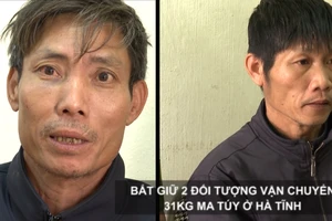 Bắt giữ 2 đối tượng vận chuyển 31kg ma túy ở Hà Tĩnh