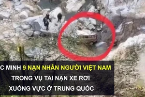 Tin nóng: Xác minh 9 nạn nhân người Việt Nam trong vụ tai nạn xe rơi xuống vực ở Trung Quốc