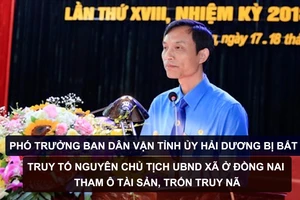 Tin nóng: Phó Trưởng Ban Dân vận Tỉnh ủy Hải Dương bị bắt; Truy tố nguyên Chủ tịch UBND xã ở Đồng Nai tham ô tài sản, trốn truy nã