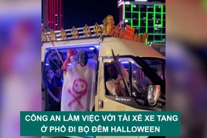 Tin nóng: Công an làm việc với tài xế xe tang ở phố đi bộ đêm Halloween