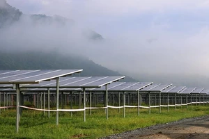 Nhà máy điện năng lượng mặt trời ở xã An Hảo, huyện Tịnh Biên, có quy mô lớn nhất ở tỉnh An Giang 