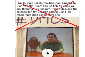 Điều tra file ghi âm cắt ghép cuộc nói chuyện của Giám đốc Công an tỉnh An Giang