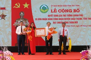 Trà Vinh: Châu Thành đạt chuẩn huyện nông thôn mới