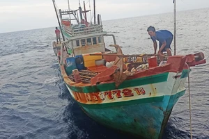 Mỗi tháng, Bộ Tư lệnh Vùng Cảnh sát biển 4 phát hiện khoảng 20 tàu cá vi phạm IUU