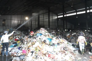 Bên trong nhà máy rác Bãi Bổn, xã Hàm Ninh (Phú Quốc). Ảnh: CTV