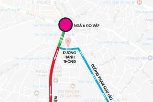 Tình trạng ùn tắc xảy ra thường xuyên tại nút giao thông Nguyễn Kiệm - Nguyễn Thái Sơn