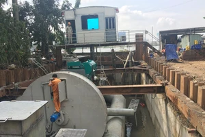 Vận hành thử nghiệm hệ thống bơm chống ngập đường Nguyễn Hữu Cảnh