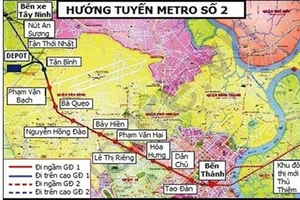 Các nhà tài trợ bổ sung vốn cho dự án tuyến tàu điện ngầm số 2 tuyến Bến Thành - Tham Lương