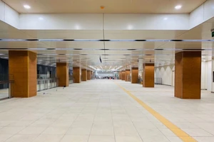 Tầng hầm B1 Ga Nhà hát Thành phố tuyến metro Bến Thành-Suối Tiên sẵn sàng đón khách tham quan