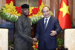 Chủ tịch nước Nguyễn Xuân Phúc tiếp Phó Tổng thống Cộng hòa Liên bang Nigeria Yemi Osinbajo