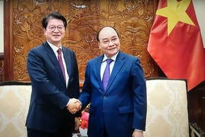 Chủ tịch nước Nguyễn Xuân Phúc tiếp Chủ tịch, Giám đốc Điều hành Hãng thông tấn Yonhap