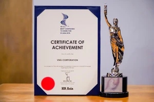 VNG vinh dự đón nhận giải thưởng “Nơi làm việc tốt nhất châu Á”
