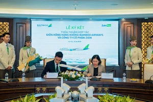 Bamboo Airways và ví điện tử ZaloPay chí hính thức ký kết thỏa thuận hợp tác