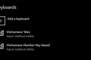 Microsoft chính thức đưa bộ gõ tiếng Việt vào Windows 10 19H1 Update