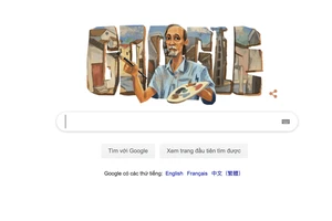 Trang chủ Google kỷ niệm ngày sinh hoạ sĩ Bùi Xuân Phái