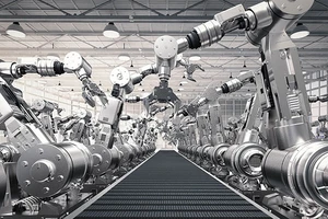 Robot sản xuất xe hơi