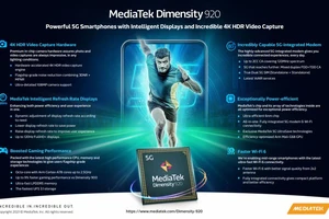 MediaTek giới thiệu bộ đôi chip Dimensity 920 và Dimensity 810 