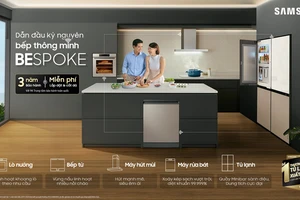 Bộ sưu tập bếp Samsung Bespoke kết nối thông minh với các thiết bị