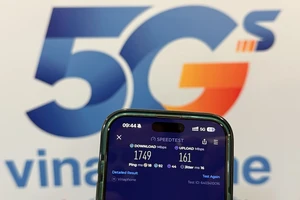 Tốc độ 5G của VinaPhone tại lễ công bố