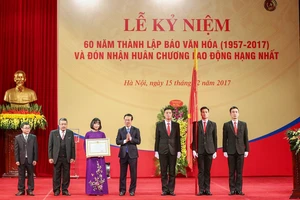 Báo Văn hóa được trao tặng Huân chương Lao động hạng Nhất