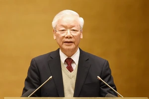 Tổng Bí thư Nguyễn Phú Trọng phát biểu chỉ đạo tại hội nghị. Ảnh: VIẾT CHUNG