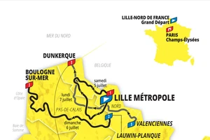 Lộ trình 3 chặng đầu tiên của Tour de France 2025