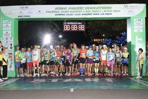 Giải Bình Phước năm thứ 1 đã thu hút nhiều người đam mê chạy bộ tham gia