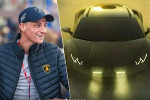 Mathieu van der Poel tự lái siêu xe Lamborghini sang Pháp dự Olympic