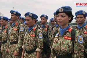 Đoàn quân nhân Việt Nam lên đường đến Nam Sudan