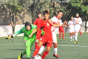 Đội U16 Việt Nam thắng áp đảo Bahrain. Ảnh: Nhật Đoàn