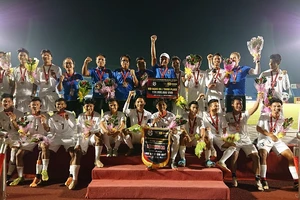 U20 Myanmar giành Huy chương đồng. Ảnh: Nguyễn Nhân