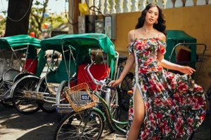 Tiểu Vy hóa “nàng thơ” tươi mới, tràn đầy năng lượng trong dự án “Fashion Destination” của NTK Lê Thanh Hòa