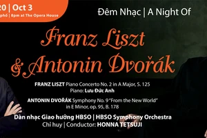 Giám đốc Âm nhạc Honna Tetsuji và nghệ sĩ piano Lưu Đức Anh sẽ tham gia đêm nhạc Franz Liszt và Antonin Dvorak