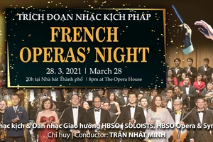HBSO sẽ mở đầu mùa diễn bằng chương trình Nhạc kịch Pháp vào 20 giờ ngày 28-3-2021 tại Nhà hát thành phố.