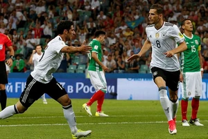 Đức (áo trắng) giành chiến thắng thuyết phục trước Mexico. Ảnh: REUTERS ​