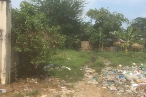Một khu đất trong dự án KDC Vĩnh Lộc chưa giải tỏa, bồi thường bị ô nhiễm nặng