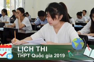 Lịch thi THPT Quốc gia 2019