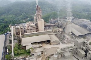 The factory of the Yen Bai Cement and Minerals JSC in Yen Binh district, Yen Bai province, where the accident happened (Photo: VNA)